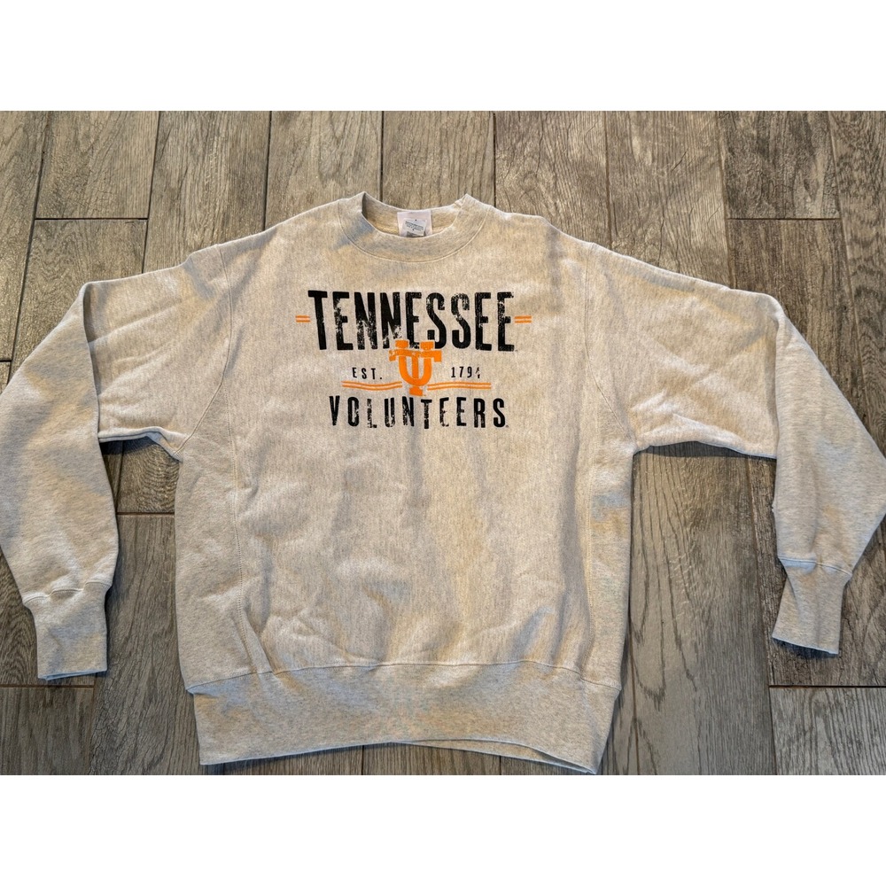 Champion Reverse Weave Sweatshirt Womens Medium Gray Tennessee Vols Volunteers